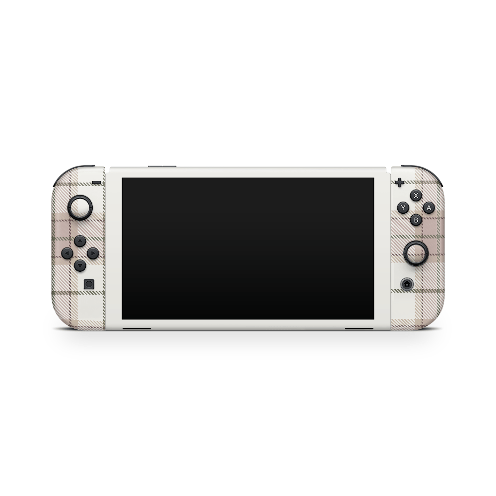 Mauve Linens Nintendo Switch OLED Skin