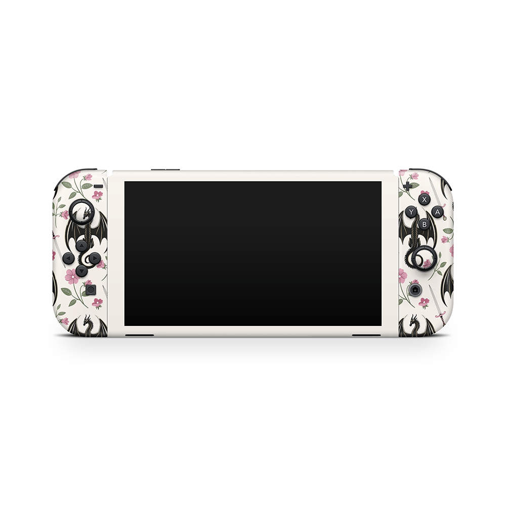 Emberpetal Dragons Nintendo Switch OLED Skin
