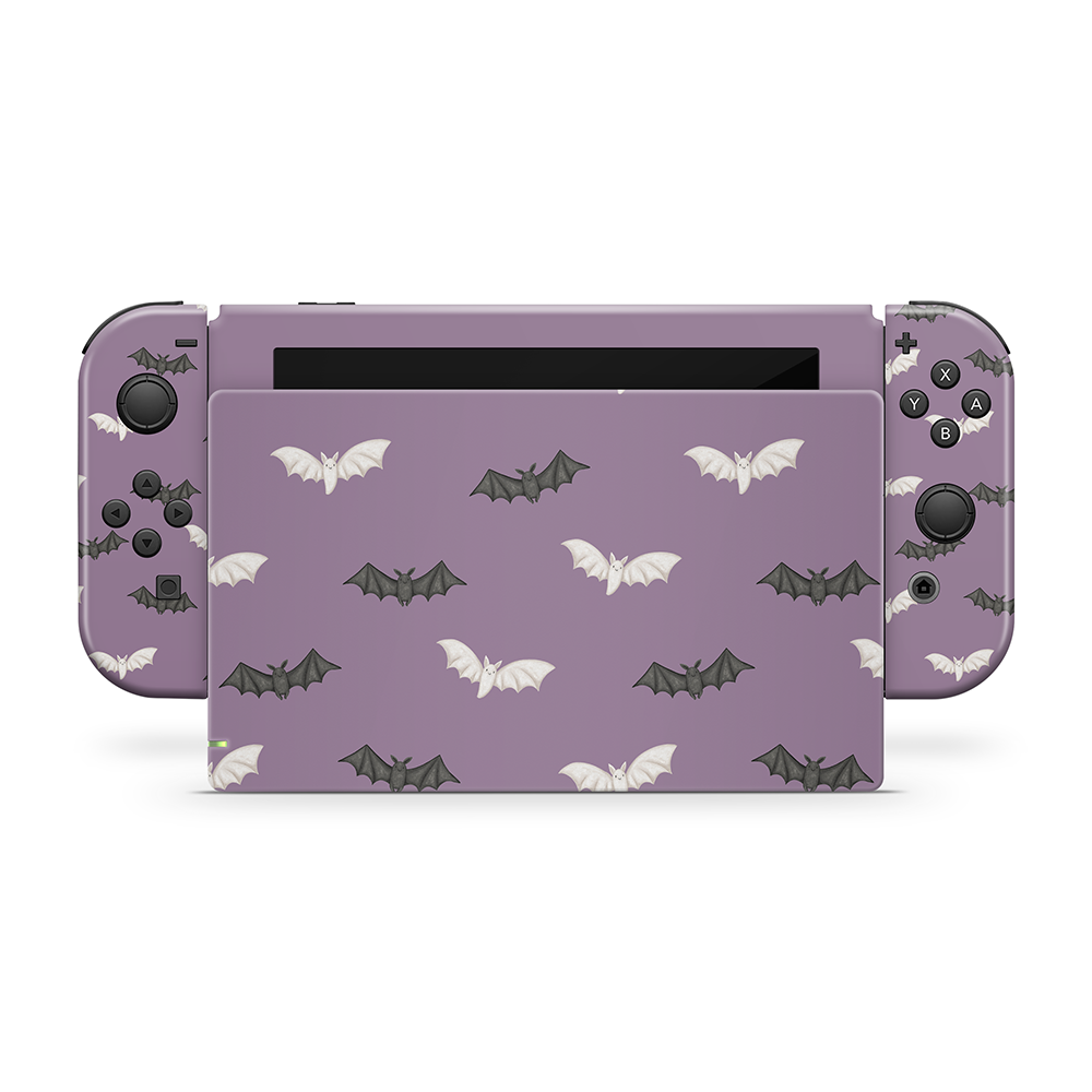 Phantom Bats Purple Nintendo Switch Skin