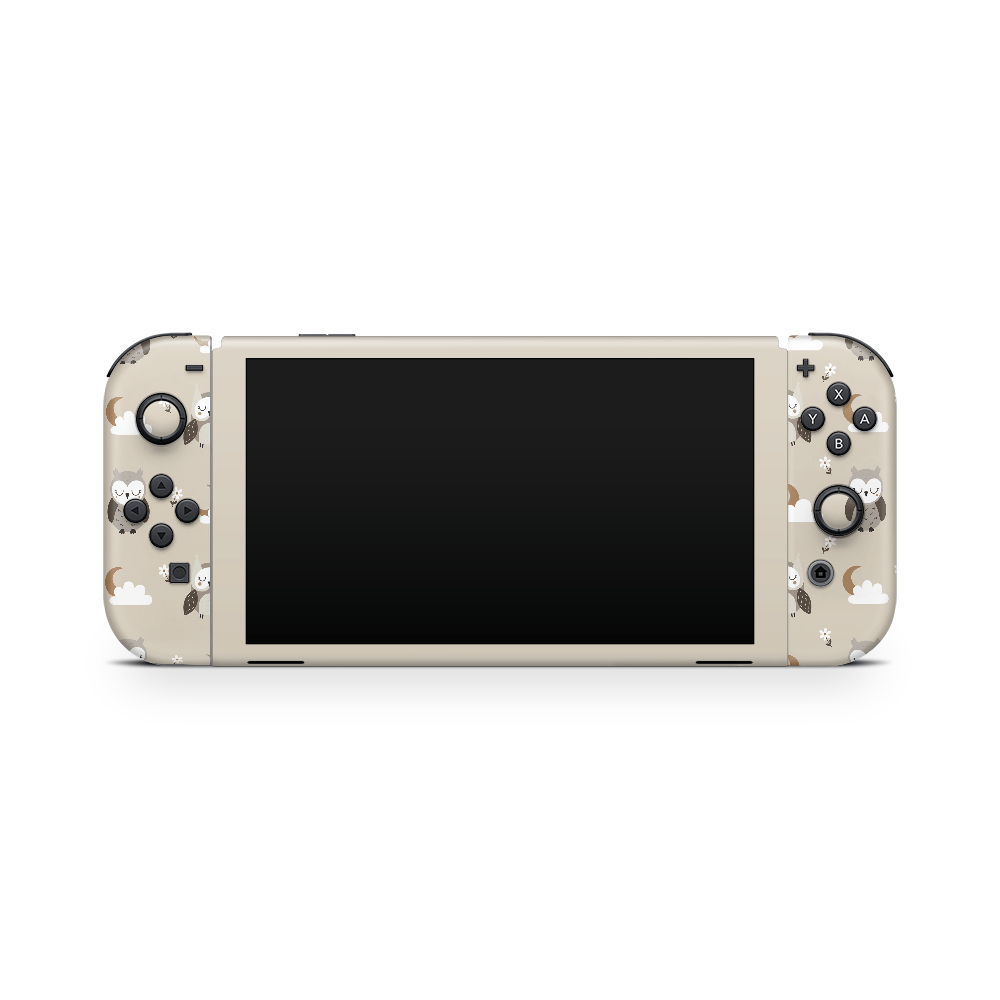 Midnight Owls Nintendo Switch OLED Skin