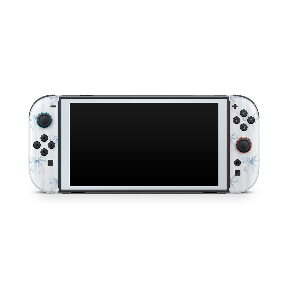 Sky Blue Bows Nintendo Switch 2 Skin