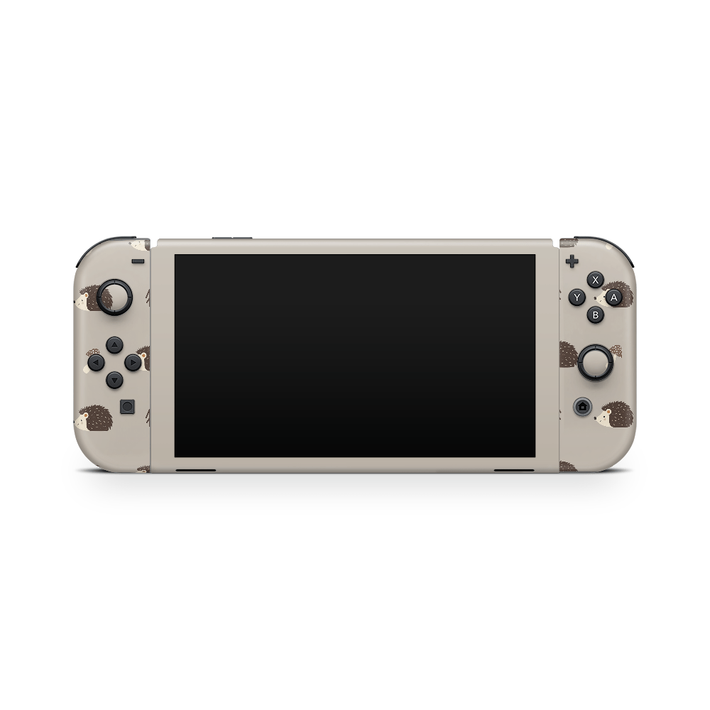 Woodsy Hedgehogs Nintendo Switch OLED Skin