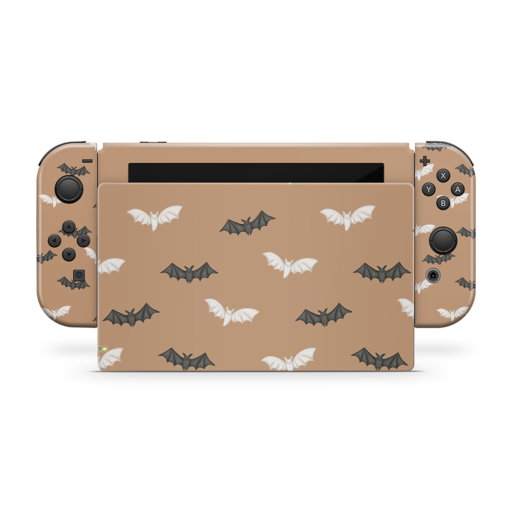 Phantom Bats Orange Nintendo Switch Skin