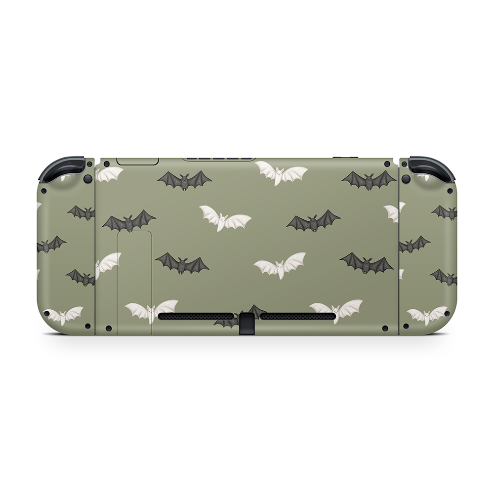 Phantom Bats Green Nintendo Switch Skin