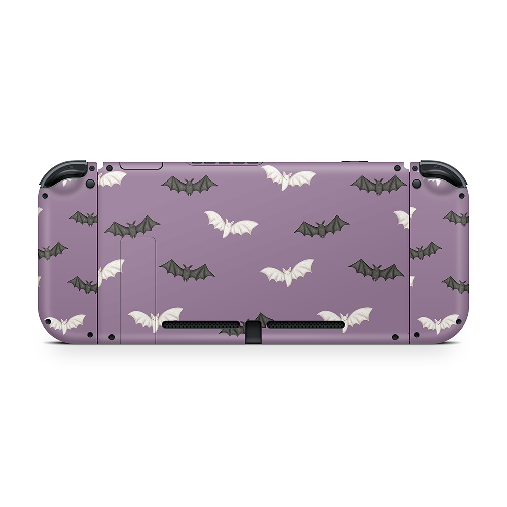 Phantom Bats Purple Nintendo Switch Skin