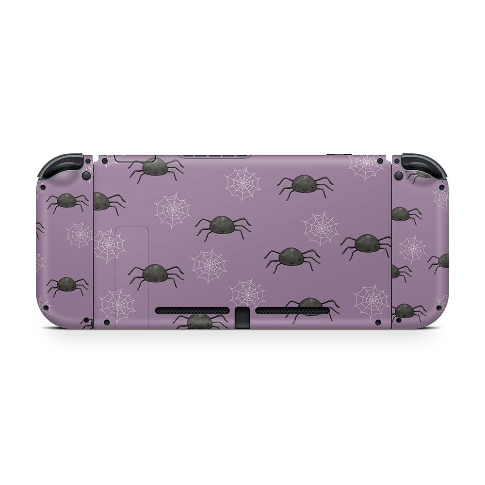 Creepy Crawlies Purple Nintendo Switch Skin