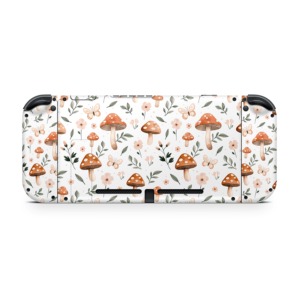 Spring Mushies Nintendo Switch Skin