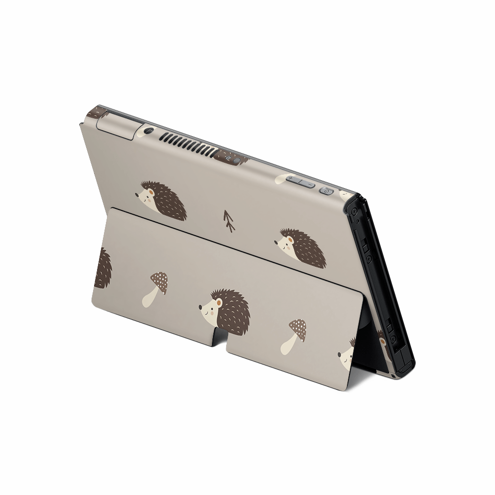 Woodsy Hedgehogs Nintendo Switch OLED Skin