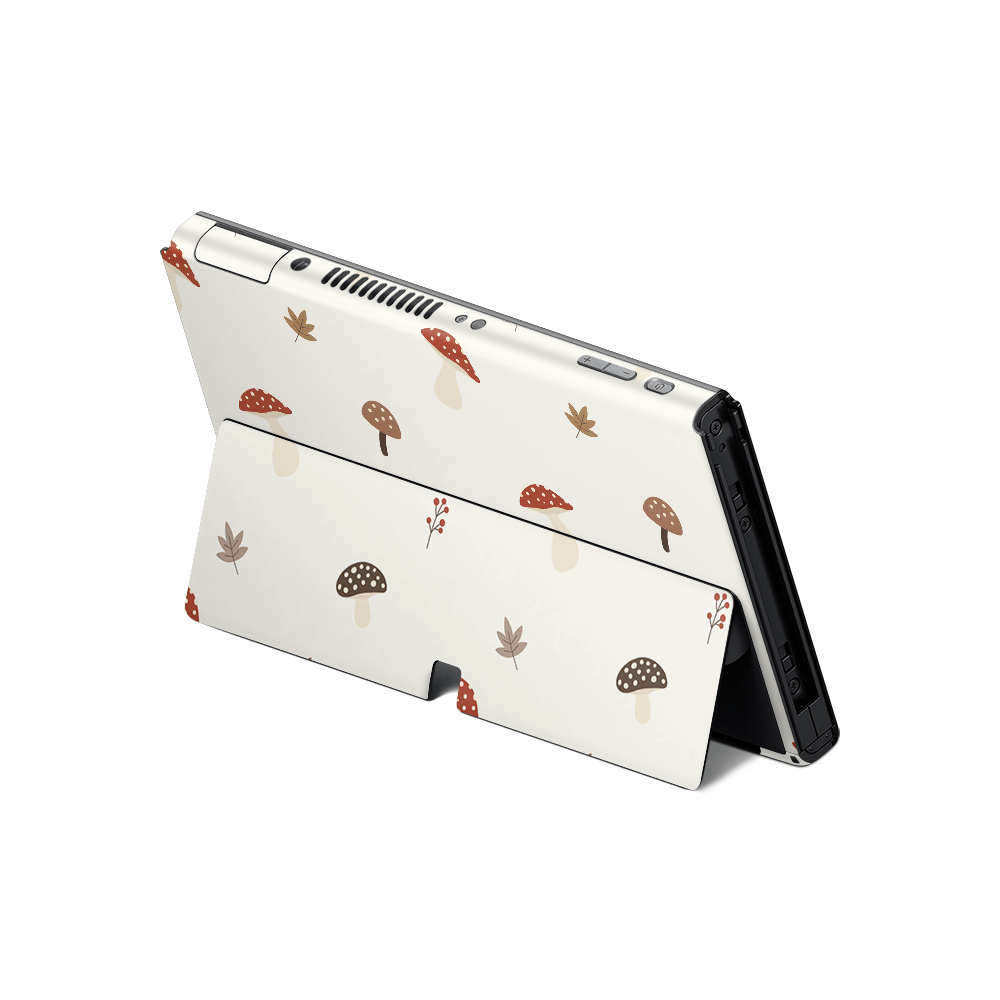 Autumn Mushies Nintendo Switch OLED Skin