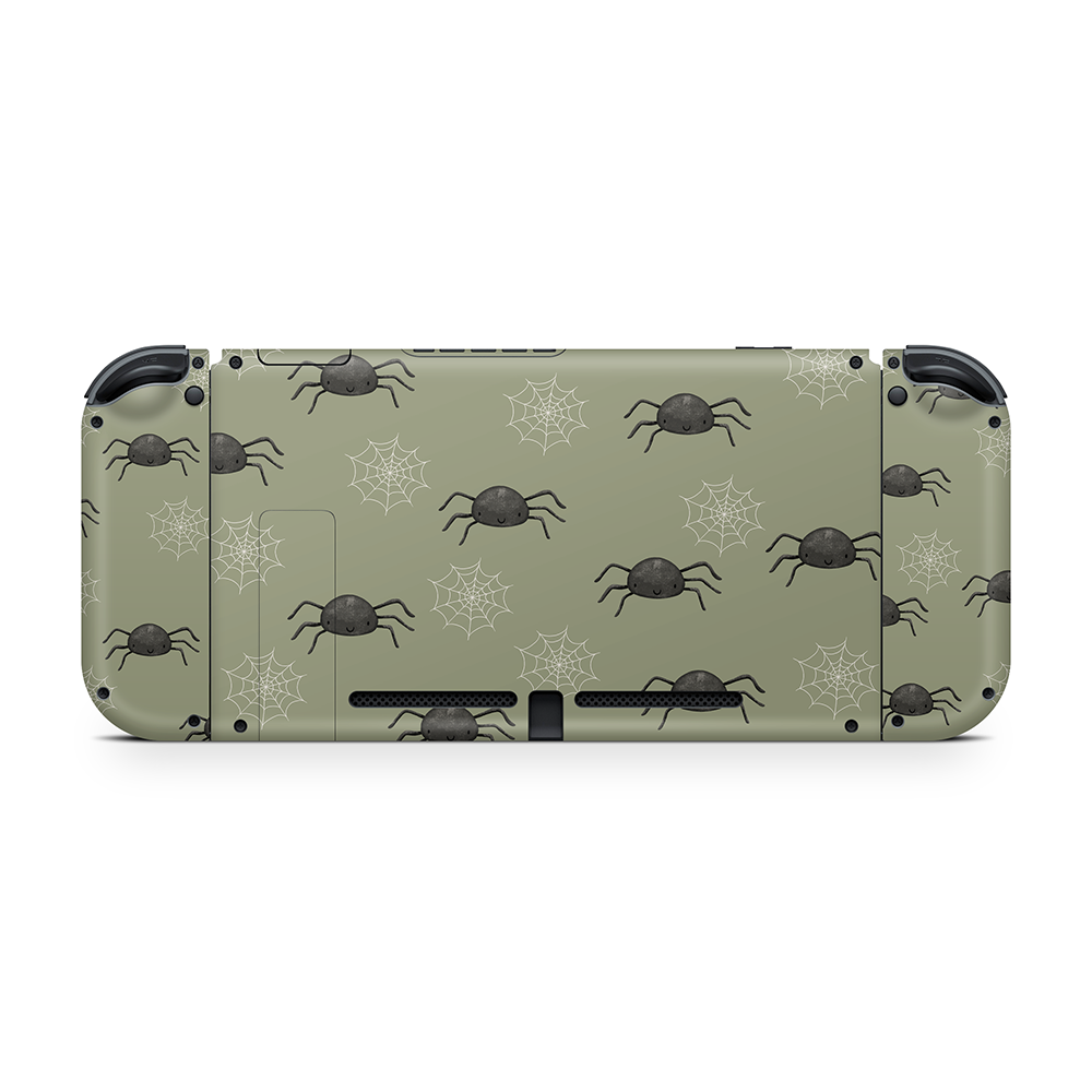 Creepy Crawlies Green Nintendo Switch Skin