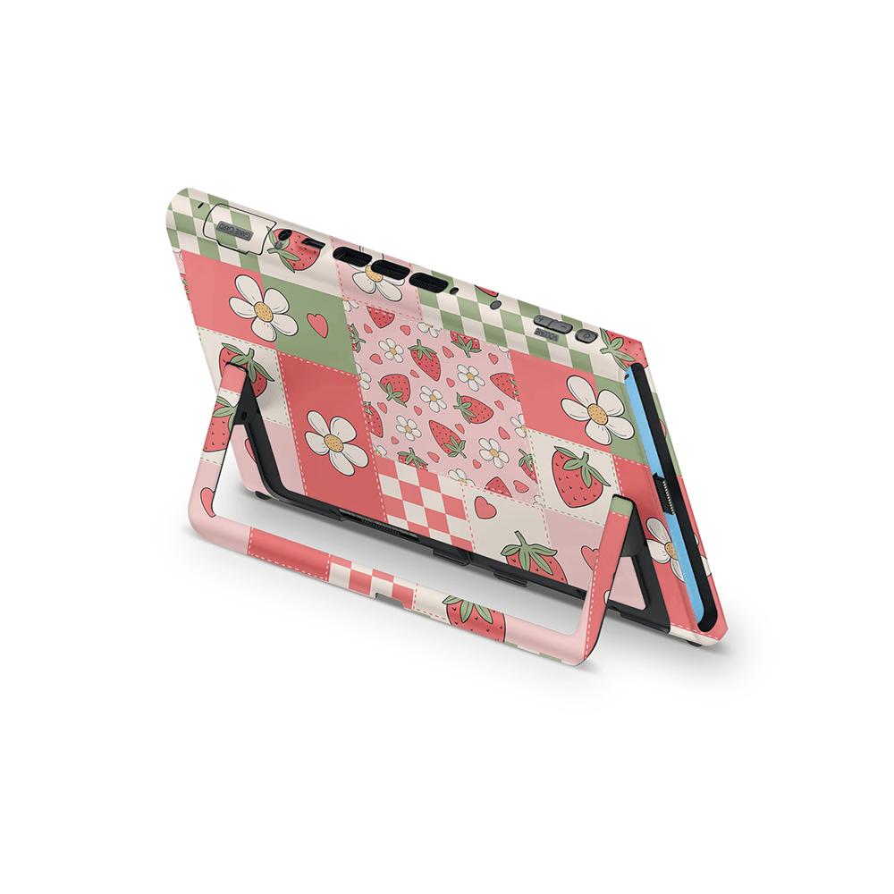 Strawberry Patchwork Nintendo Switch 2 Skin