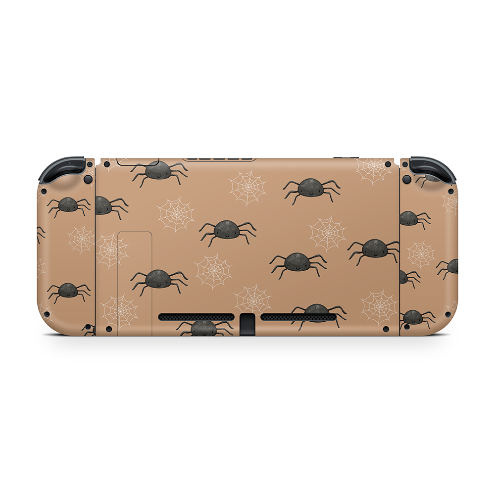 Creepy Crawlies Orange Nintendo Switch Skin