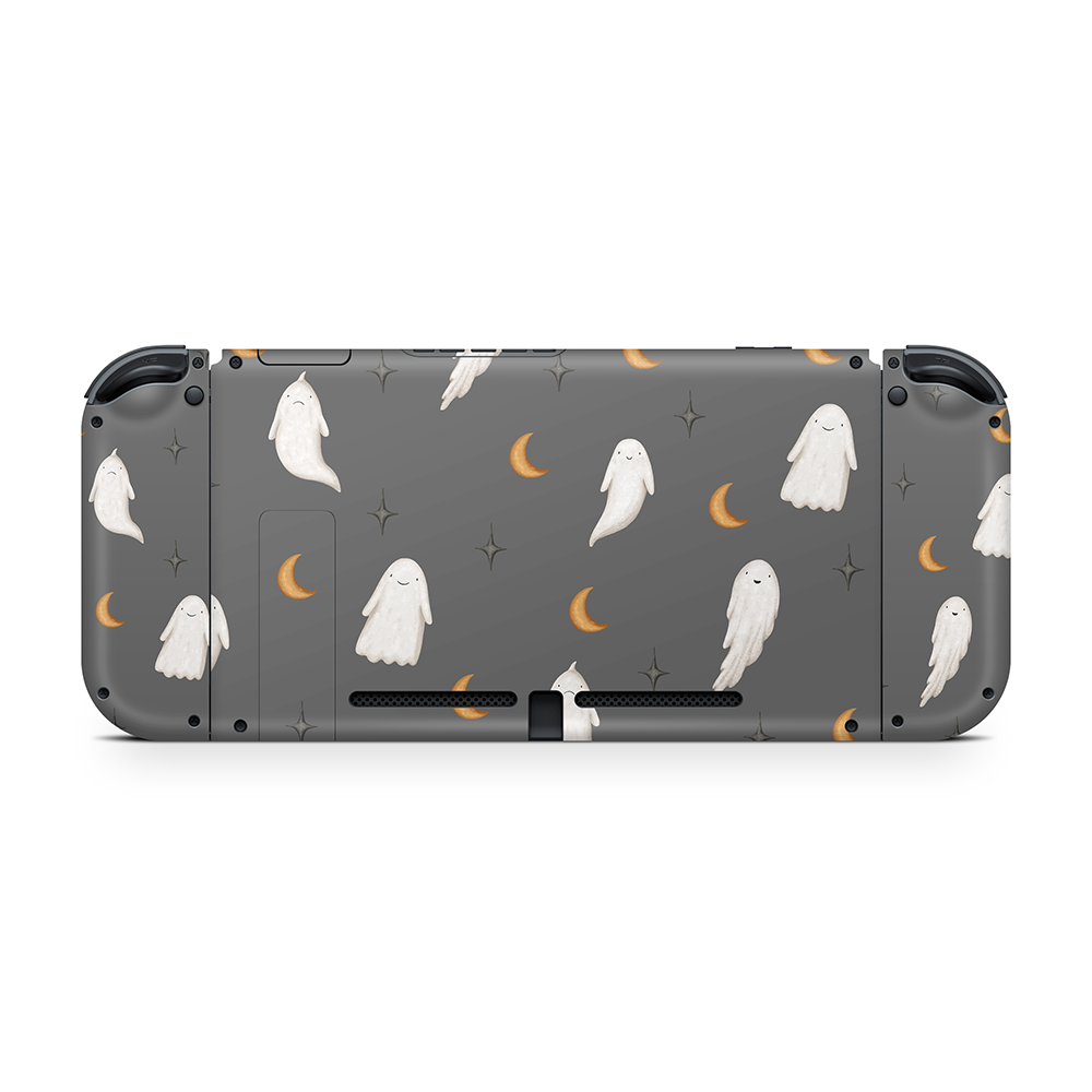 Haunting Wisps Grey Nintendo Switch Skin