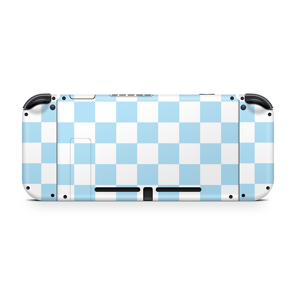 Blueberry Checkered Nintendo Switch Skin