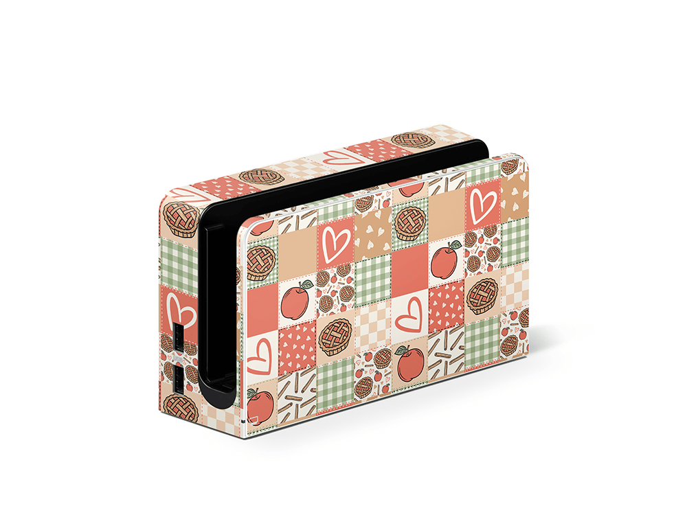 Cozy Pie Patchwork Nintendo Switch OLED Skin