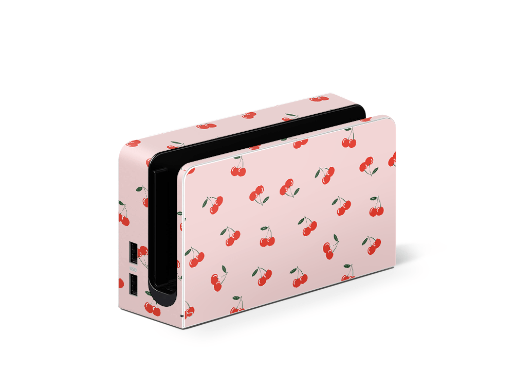 Ruby Cherries Nintendo Switch OLED Skin