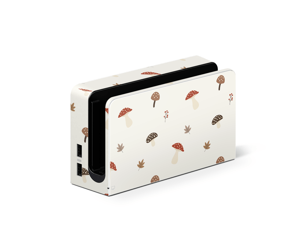 Autumn Mushies Nintendo Switch OLED Skin