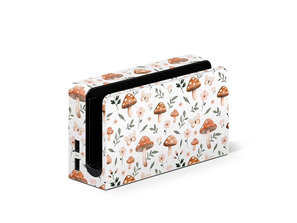 Spring Mushies Nintendo Switch OLED Skin