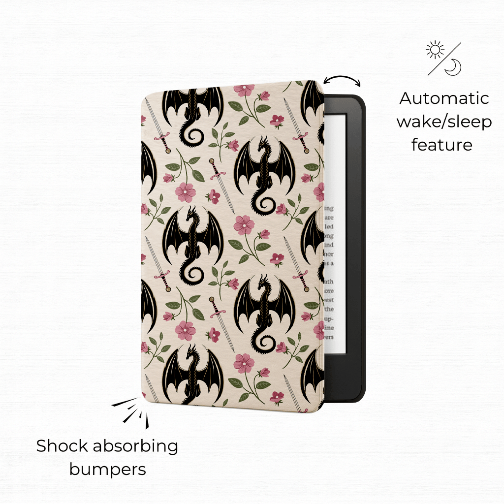 Emberpetal Dragons - Lightweight Everyday Kindle Case