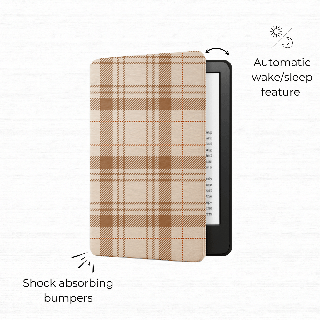 Cocoa Linen - Lightweight Everyday Kindle Case