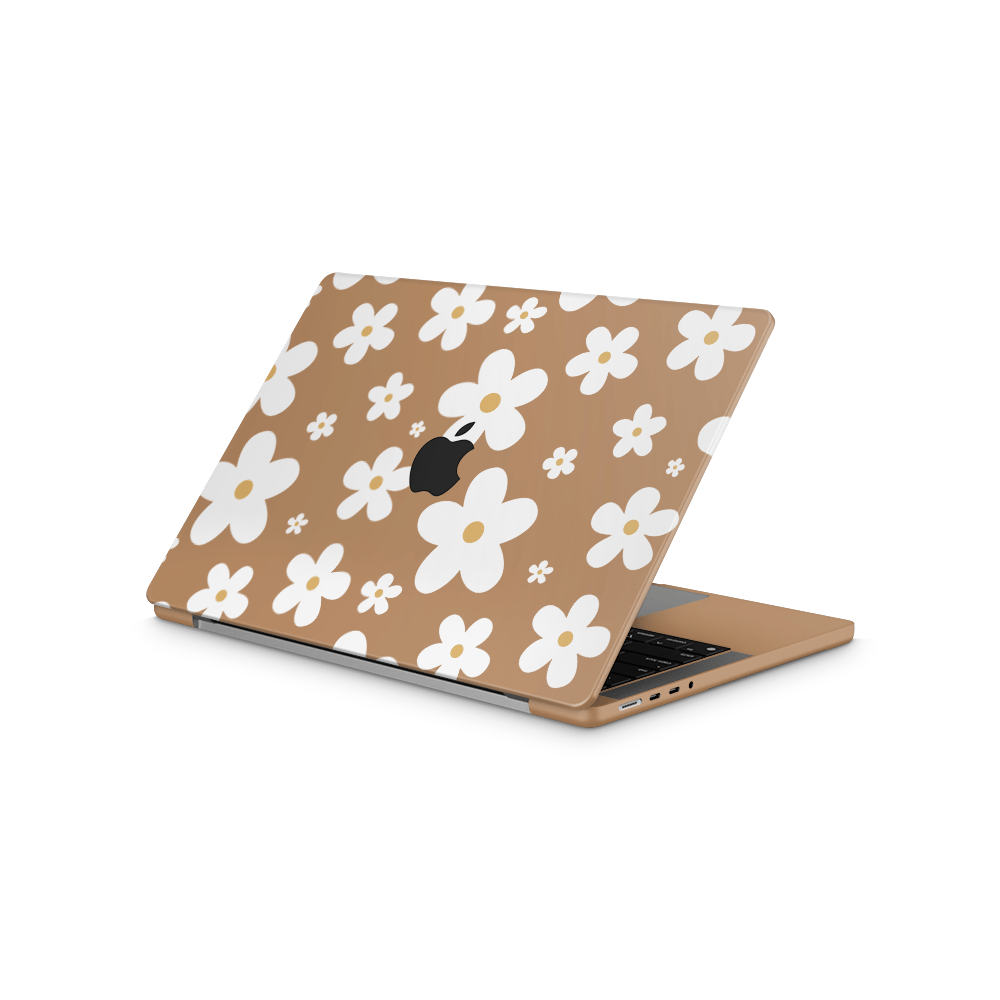 Woodland Daisies Apple MacBook Skins