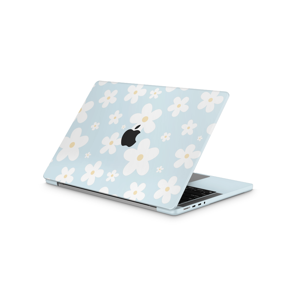 Serene Daisies Apple MacBook Skins