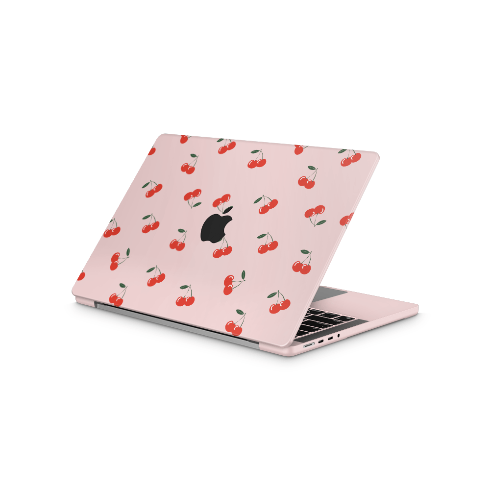 Ruby Cherries Apple MacBook Skins