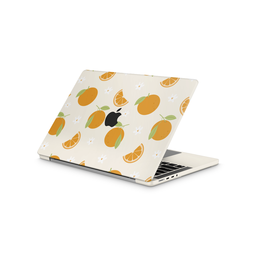 Sunkissed Citrus Apple MacBook Skins