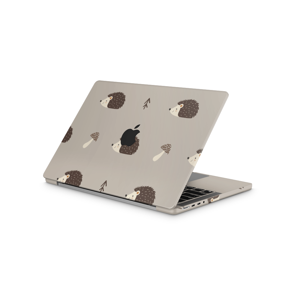 Woodsy Hedgehogs Apple MacBook Skins