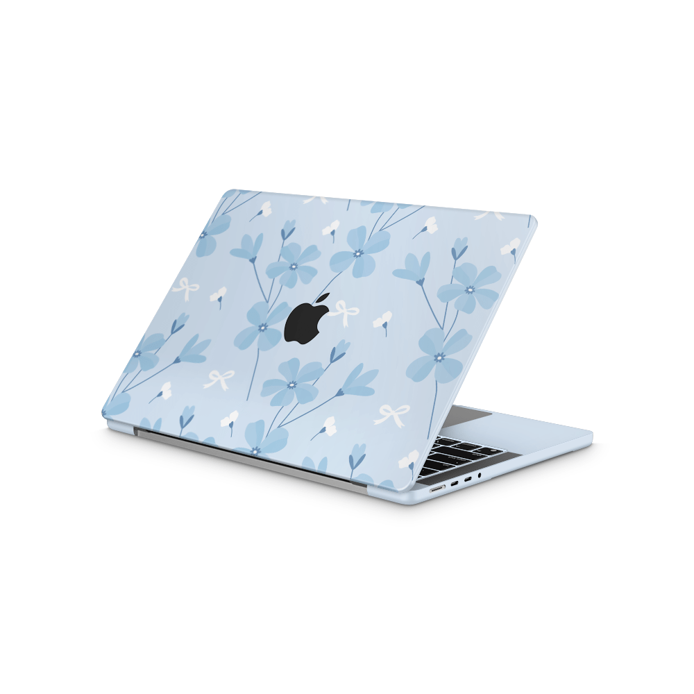 Forget Me Not Apple MacBook Skins