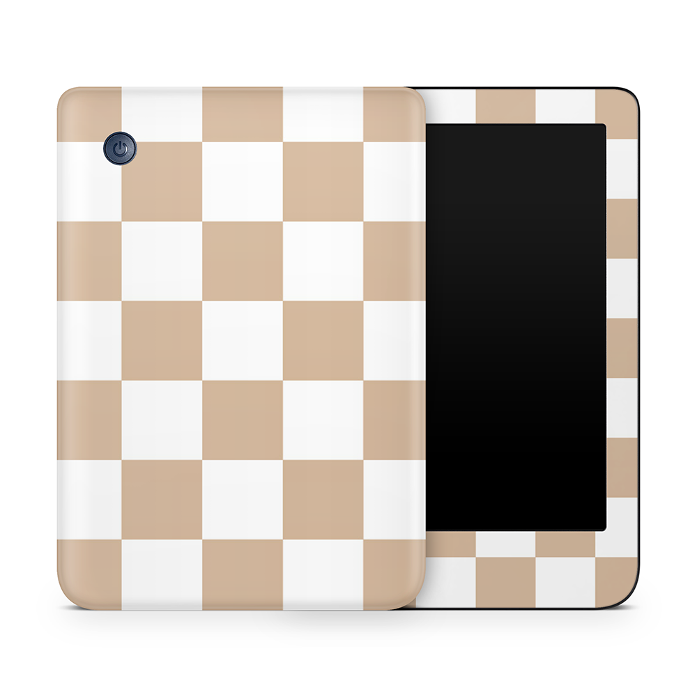 Espresso Checkered Kobo Skins