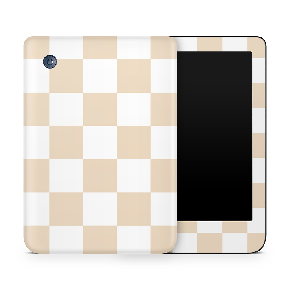 Latte Checkered Kobo Skins