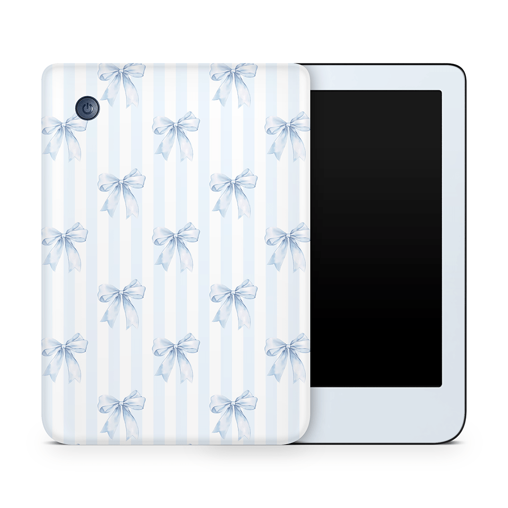 Sky Blue Bows Kobo Skins