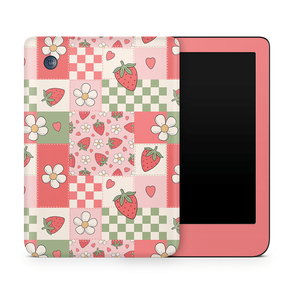 Strawberry Patchwork Kobo Skins