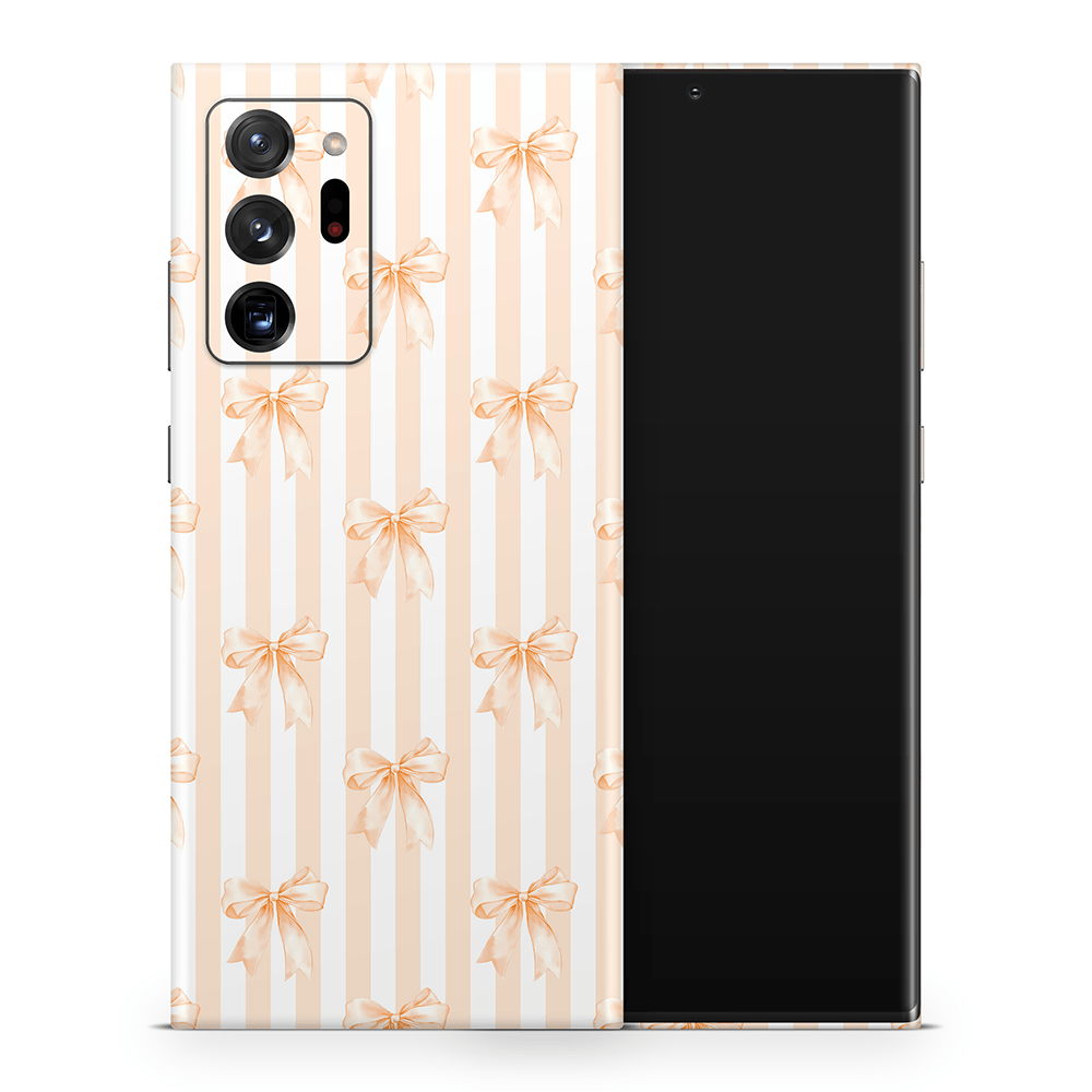 Apricot Bows Samsung Galaxy Note Skins