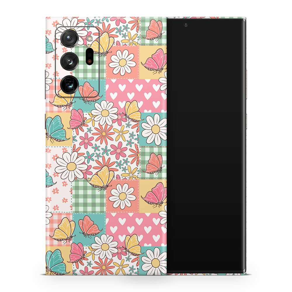 Butterfly Patchwork Samsung Galaxy Note Skins