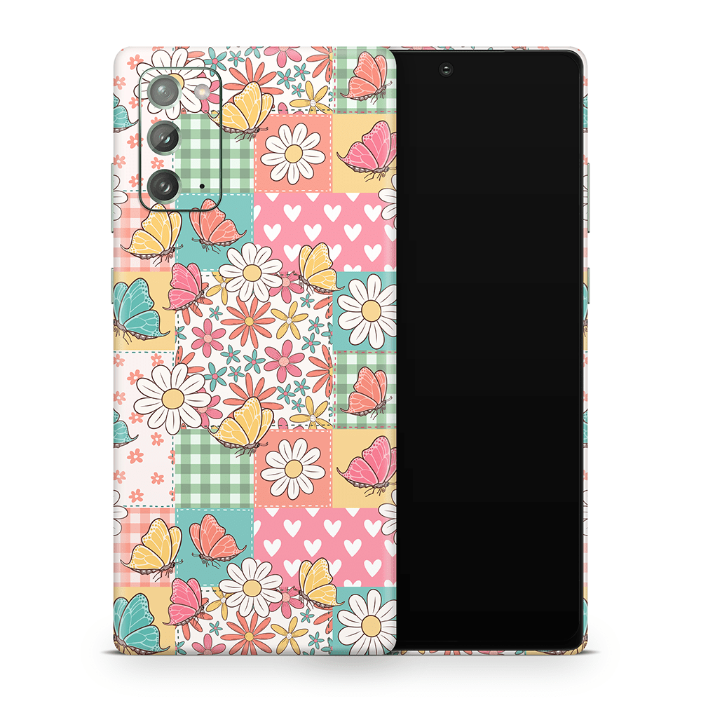 Butterfly Patchwork Samsung Galaxy Note Skins