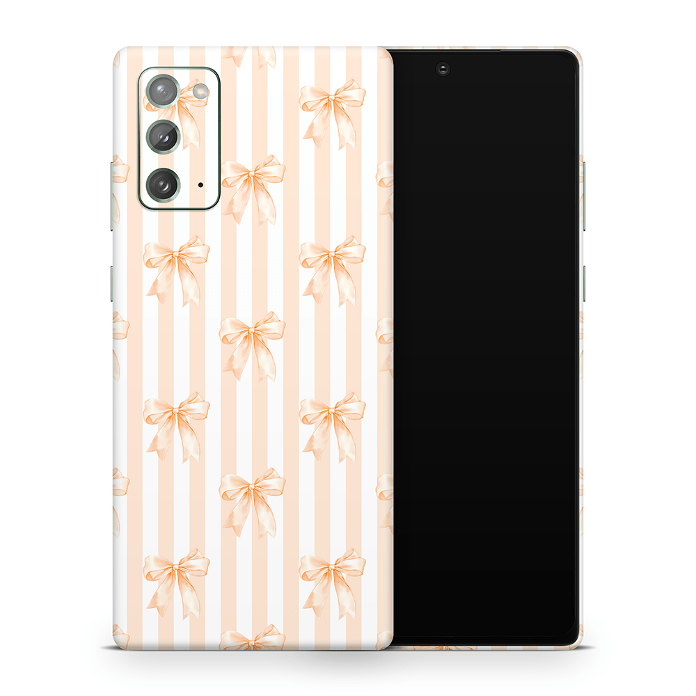 Apricot Bows Samsung Galaxy Note Skins