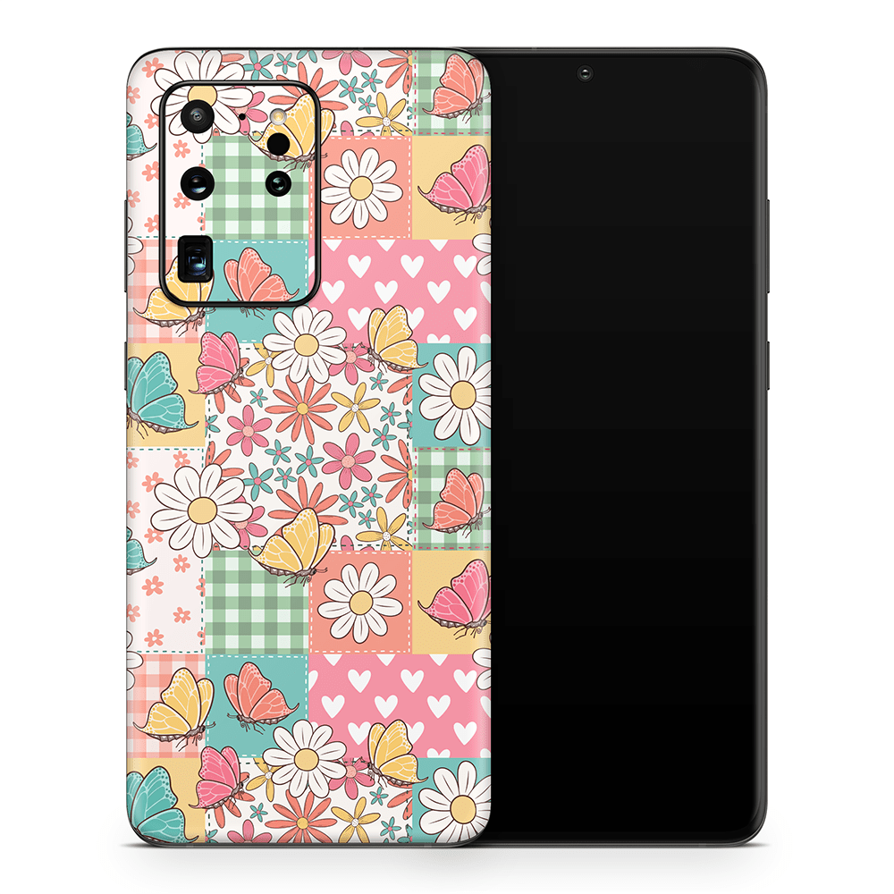 Butterfly Patchwork Samsung Galaxy S Skins