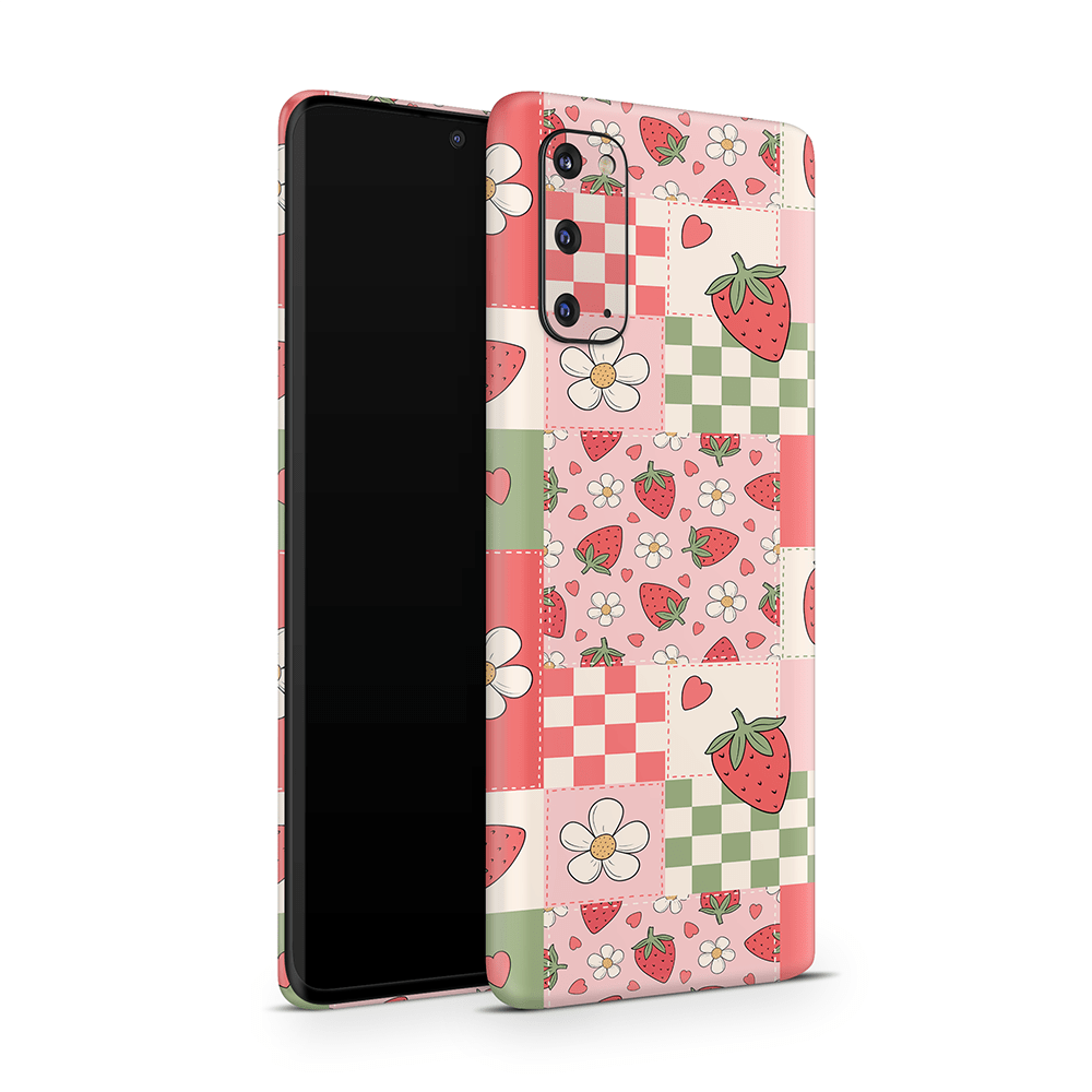 Strawberry Patchwork Samsung Galaxy S Skins