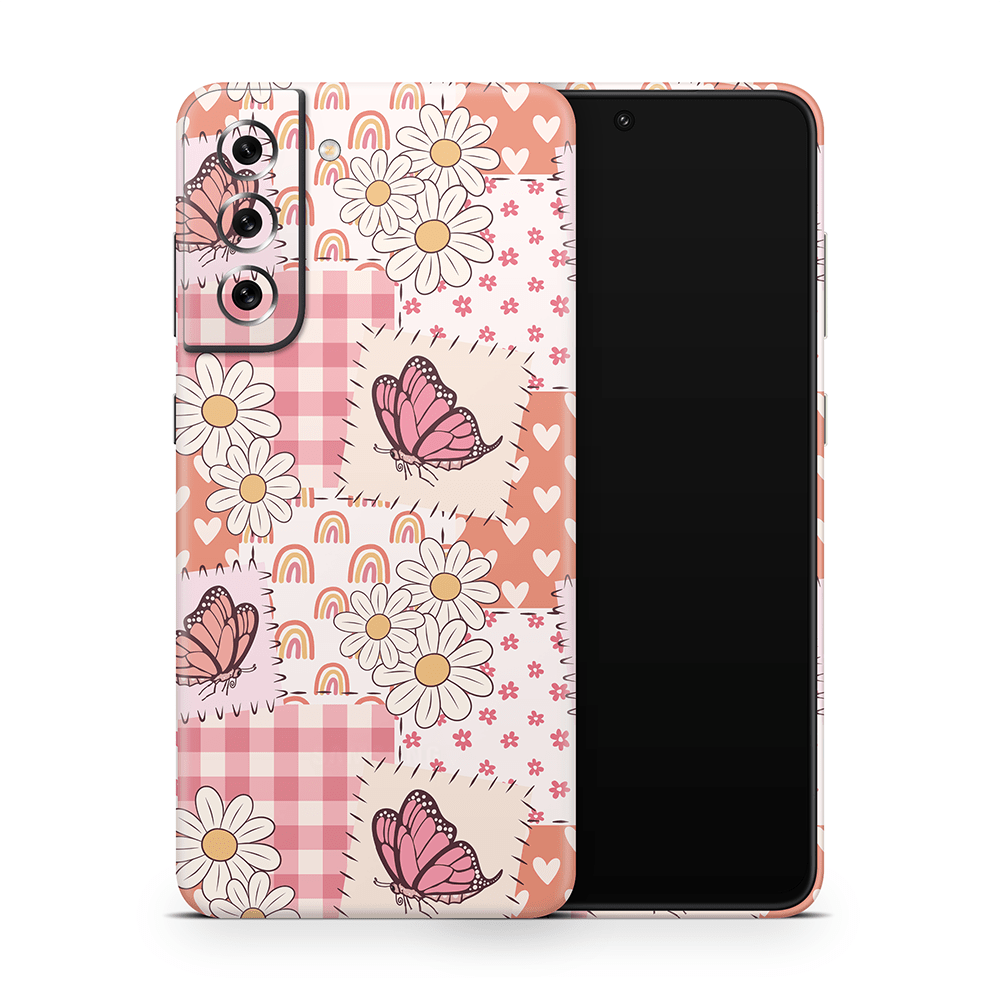 Blush Patchwork Samsung Galaxy S Skins