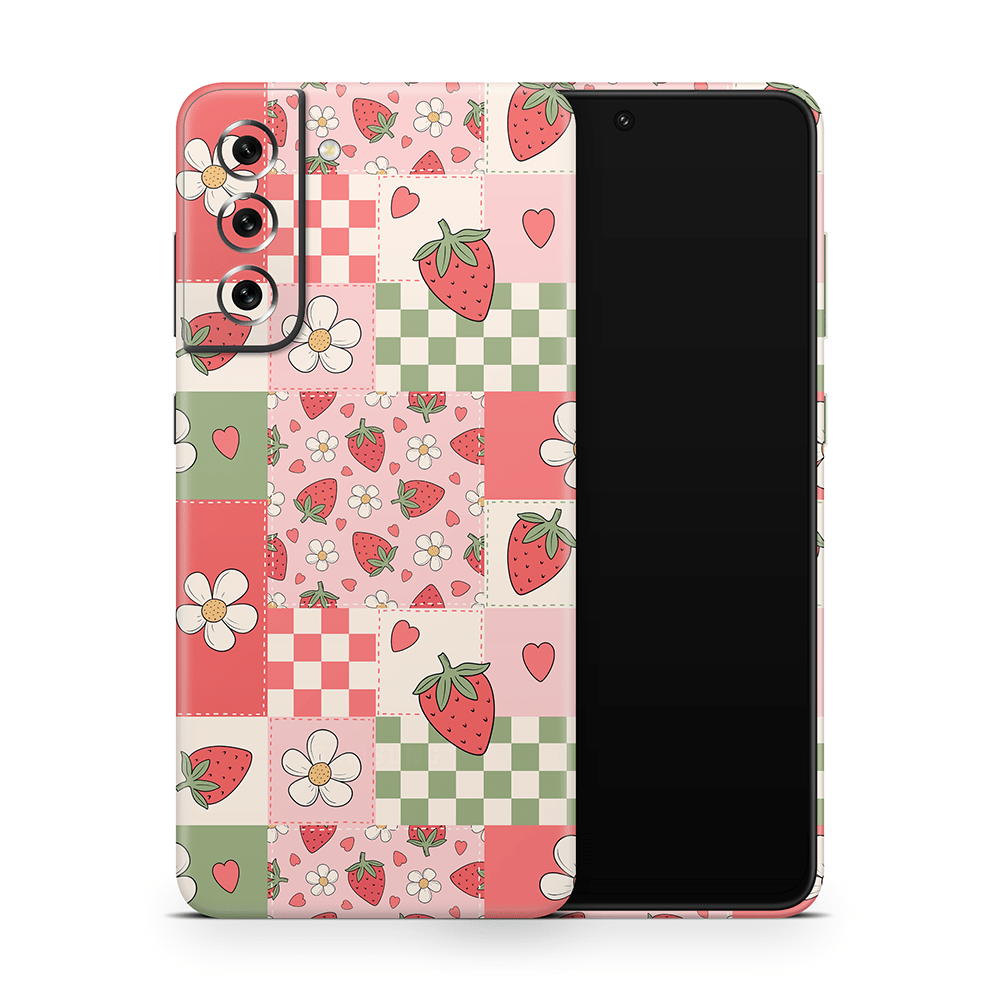 Strawberry Patchwork Samsung Galaxy S Skins