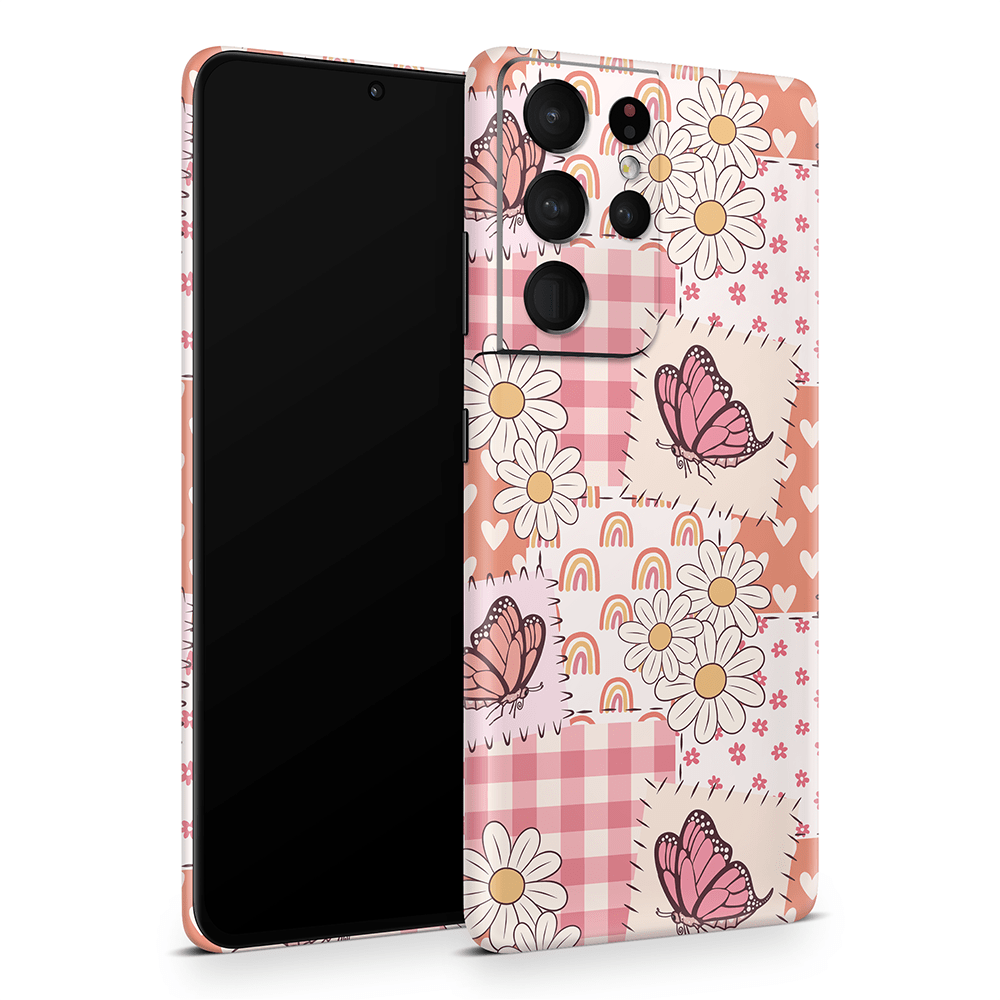 Blush Patchwork Samsung Galaxy S Skins