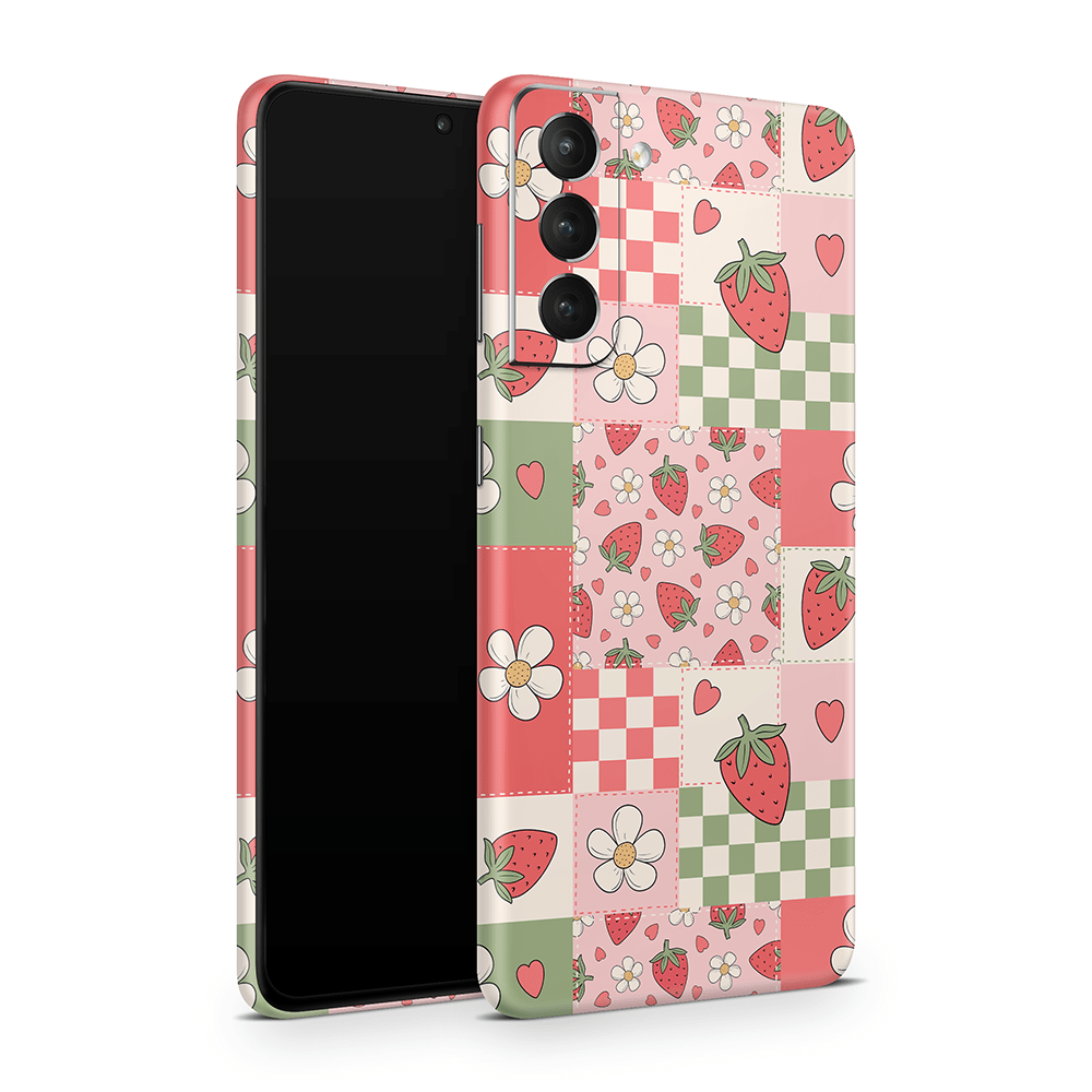 Strawberry Patchwork Samsung Galaxy S Skins