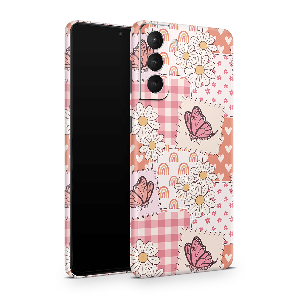 Blush Patchwork Samsung Galaxy S Skins