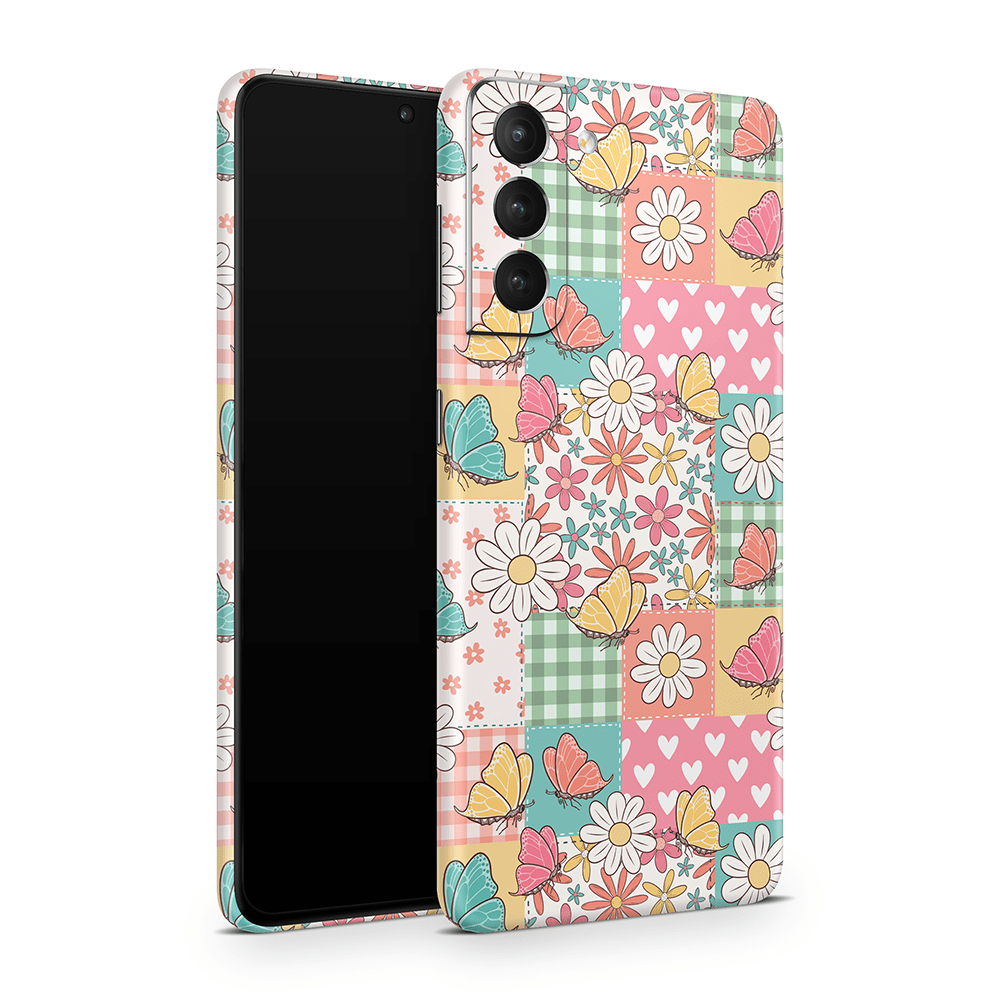 Butterfly Patchwork Samsung Galaxy S Skins