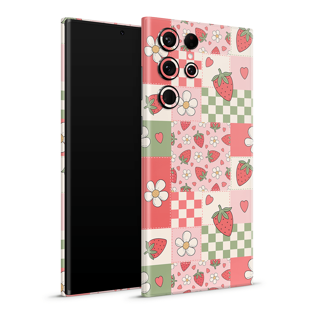 Strawberry Patchwork Samsung Galaxy S Skins