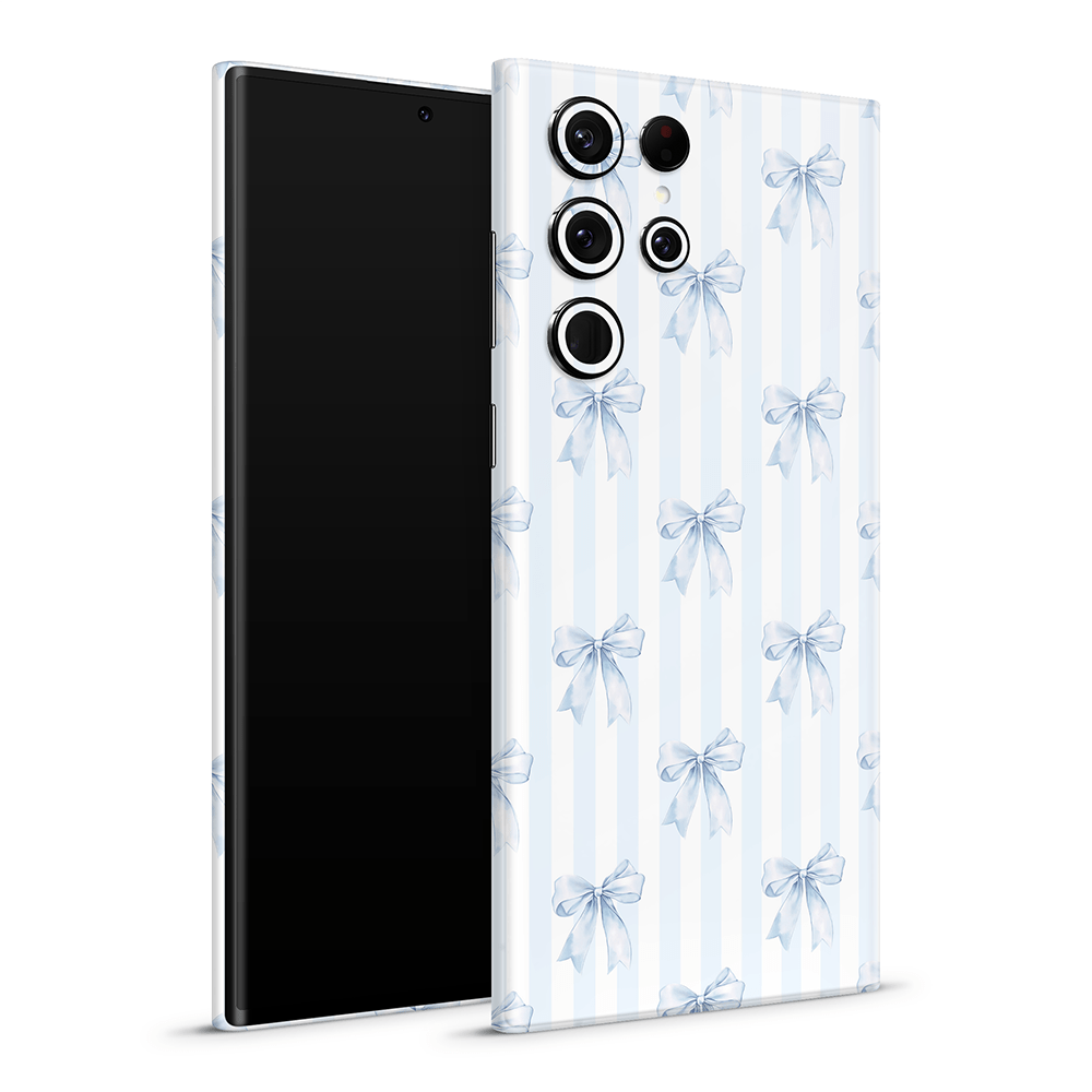 Sky Blue Bows Samsung Galaxy S Skins