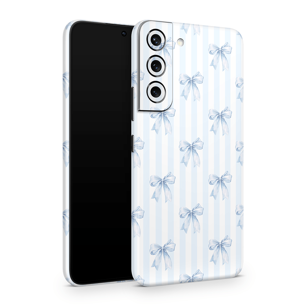 Sky Blue Bows Samsung Galaxy S Skins