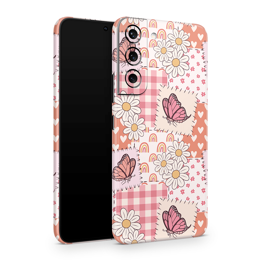 Blush Patchwork Samsung Galaxy S Skins